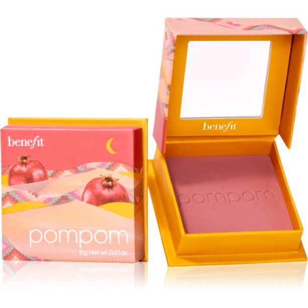 Benefit PomPom WANDERful World руж - пудра цвят Pomegranate rose 6 гр. на ниска цена