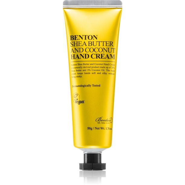 Benton Shea Butter And Coconut интензивно подхранващ крем за ръце 50 гр.