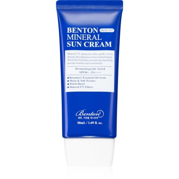 Benton Skin Fit Mineral минерален слънцезащитен флуид за лице SPF 50+ 50 мл.