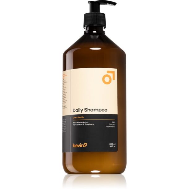 Beviro Daily Shampoo Ultra Gentle шампоан за мъже с алое вера Ultra Gentle 1000 мл.