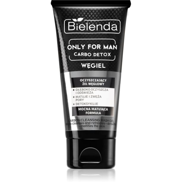 Bielenda Only for Men Carbo Detox матиращ почистващ гел за мъже 150 гр.