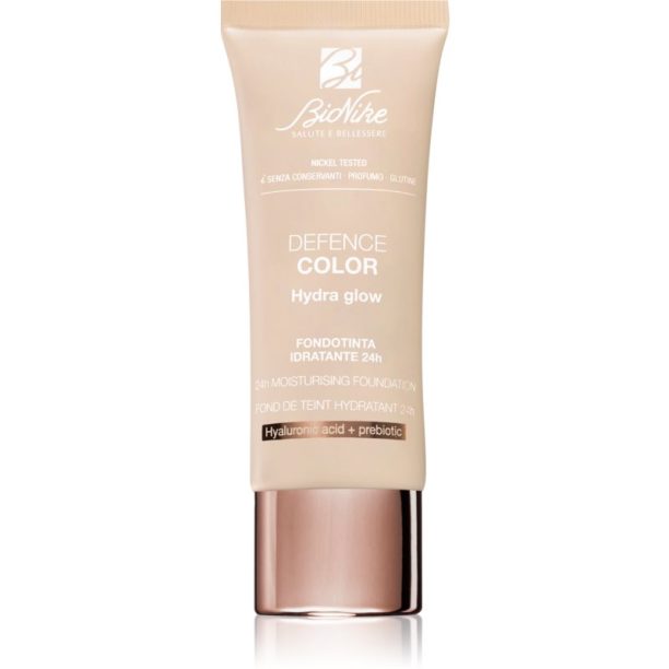 BioNike Color Hydra Glow хидратиращ фон дьо тен за дълготраен ефект цвят 102 Creme 30 мл.