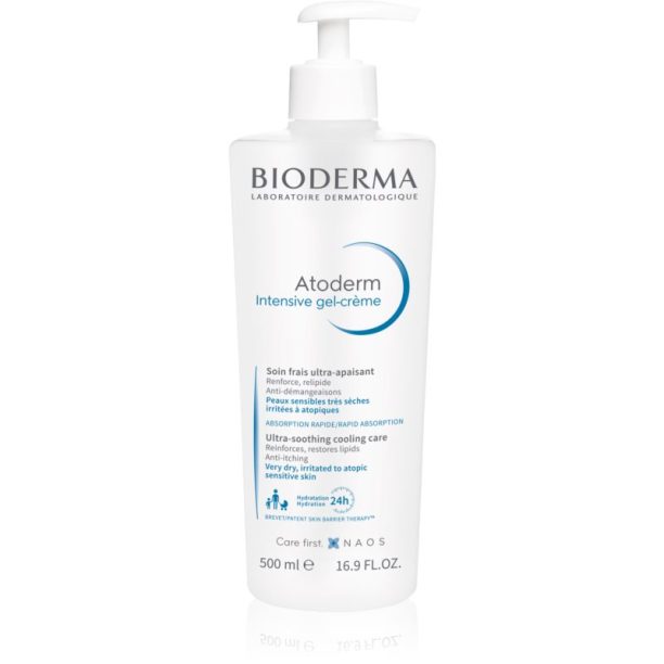 Bioderma Atoderm Intensive Gel-Cream успокояваща грижа за много суха чуствителна и атопична кожа 500 мл.