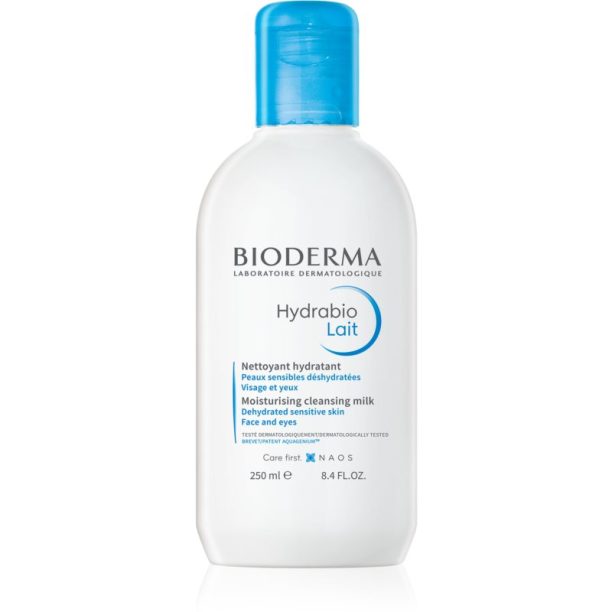 Bioderma Hydrabio Lait почистващо мляко за дехидратирана кожа 250 мл.