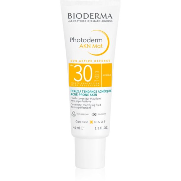 Bioderma Photoderm AKN Mat защитен флуид SPF 30 40 мл.