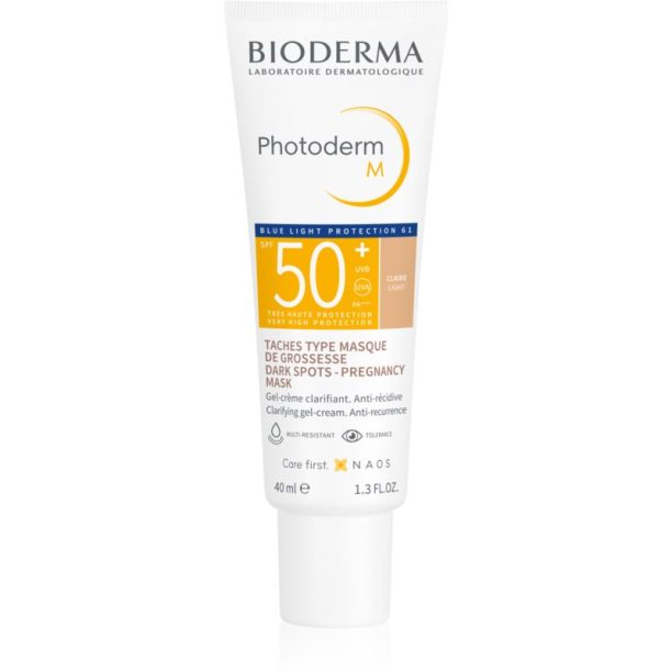 Bioderma Photoderm M защитен тониращ крем против пигментни петна SPF 50+ цвят Light 40 мл.