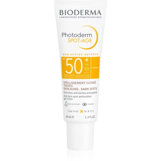 Bioderma Photoderm Spot-Age крем за загар против стареене на кожата SPF 50+ 40 мл.