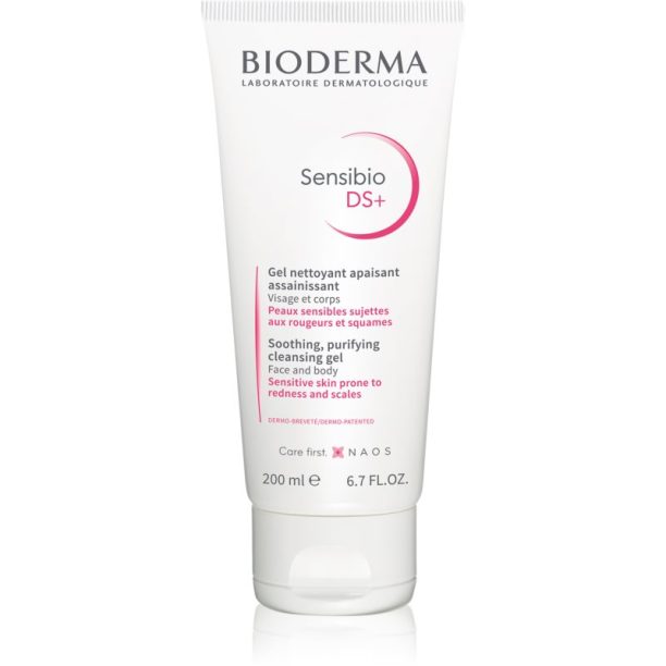 Bioderma Sensibio DS+ Gel Moussant почистващ гел за чувствителна кожа на лицето 200 мл.