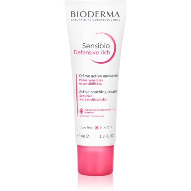 Bioderma Sensibio Defensive Rich успокояващ крем 40 мл.