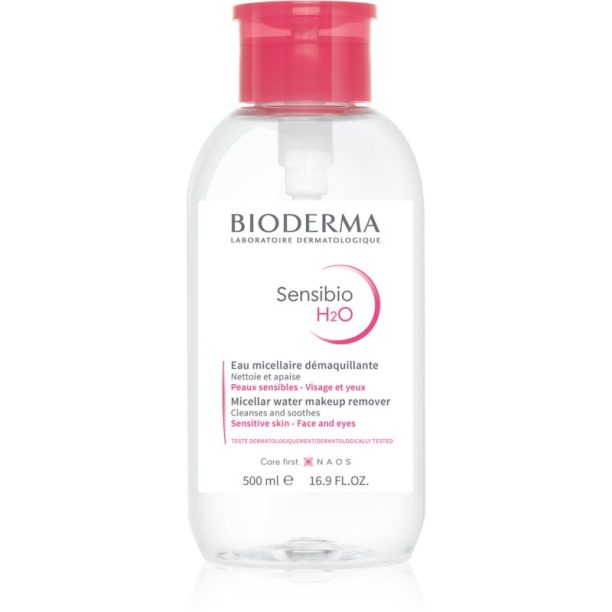 Bioderma Sensibio H2O мицеларна вода за чувствителна кожа с дозатор 500 мл.