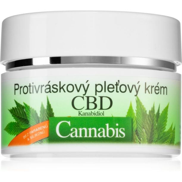 Bione Cosmetics Cannabis CBD регенериращ противбръчков крем с конопено масло 51 мл.