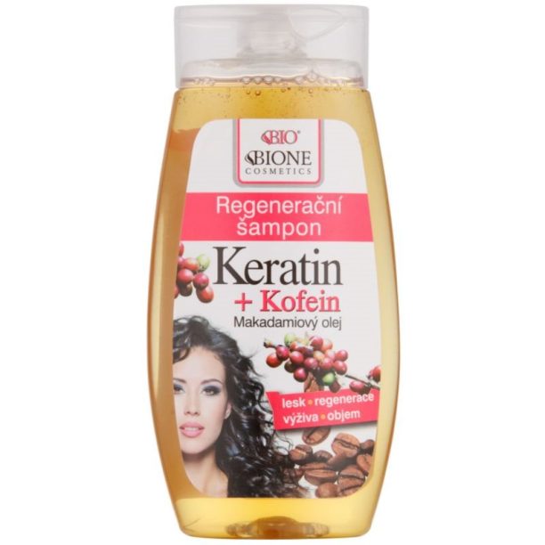 Bione Cosmetics Keratin + Kofein регенериращ шампоан 260 мл. на ниска цена