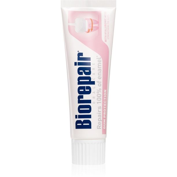 Biorepair Gum Protection Toothpaste успокояваща паста за зъби подпомага възстановяването на раздразнени венци 75 мл.