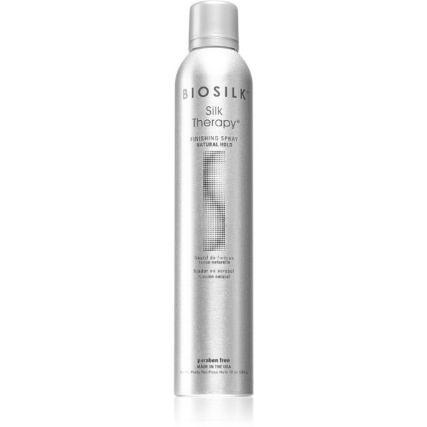 Biosilk Silk Therapy Finishing Spray лак за коса за гъвкава фиксация 284 мл.