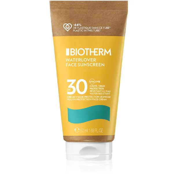 Biotherm Waterlover Face Sunscreen защитен крем за лице против стареене за нетолерантна кожа SPF 30 50 мл. на ниска цена