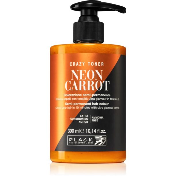 Black Professional Line Crazy Toner цветен тонер Neon Carrot 300 мл.