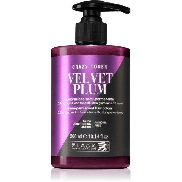 Black Professional Line Crazy Toner цветен тонер Velvet Plum 300 мл.