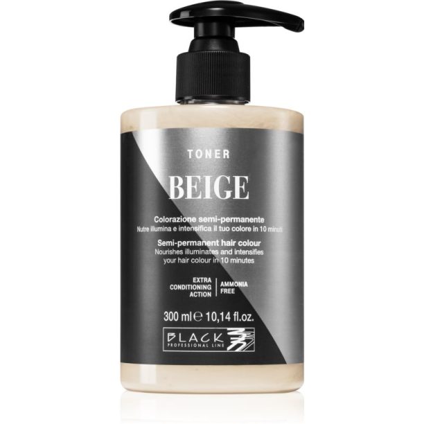 Black Professional Line Toner тонер за естествени нюанси Beige 300 мл.