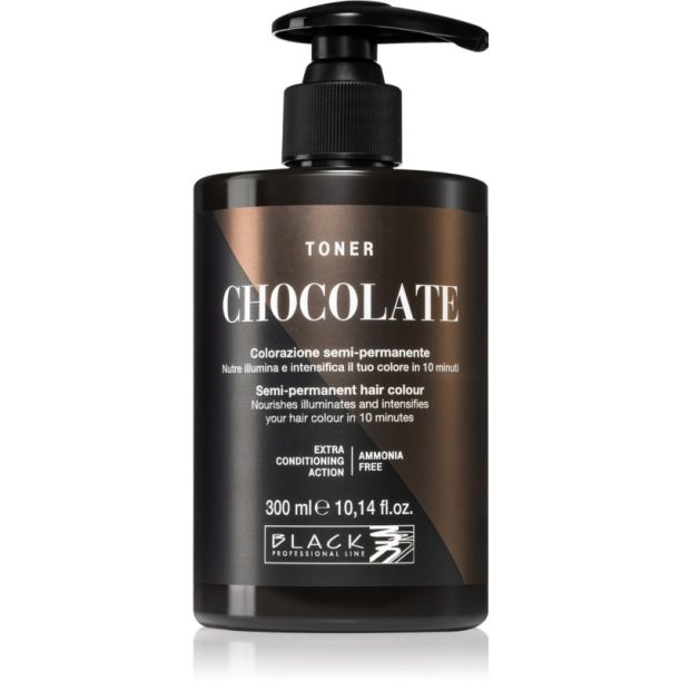 Black Professional Line Toner тонер за естествени нюанси Chocolate 300 мл.