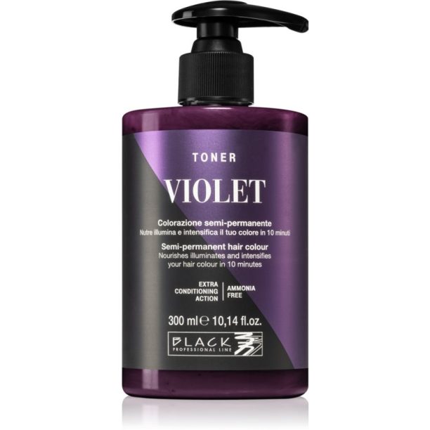 Black Professional Line Toner тонер за естествени нюанси VIolet 300 мл.