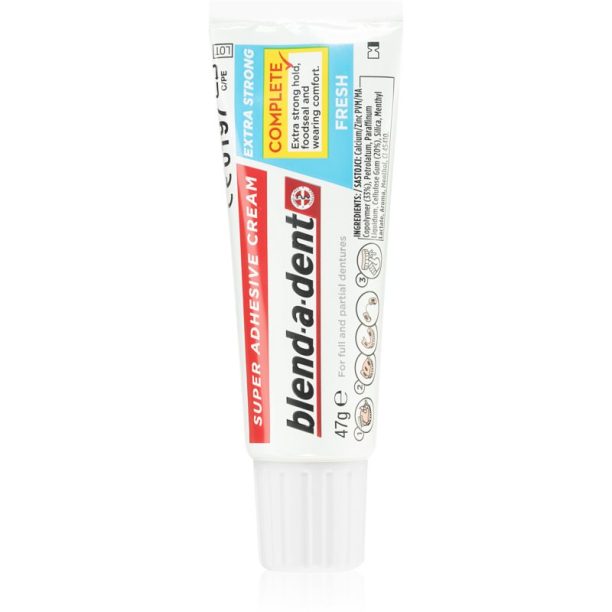 Blend-a-dent Super Adhesive Cream лепило крем за зъбни протези 47 гр.