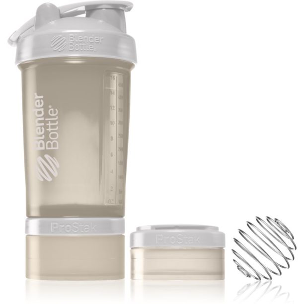 Blender Bottle ProStak Pro спортен шейкър + контейнер боя Smoke Grey 650 мл.