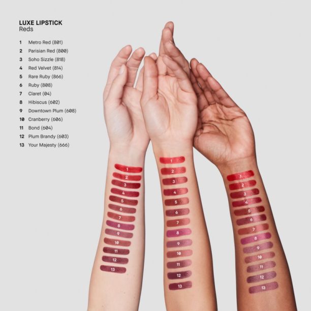 Bobbi Brown Luxe Lipstick луксозно червило с хидратиращ ефект цвят Burnt Rose 3