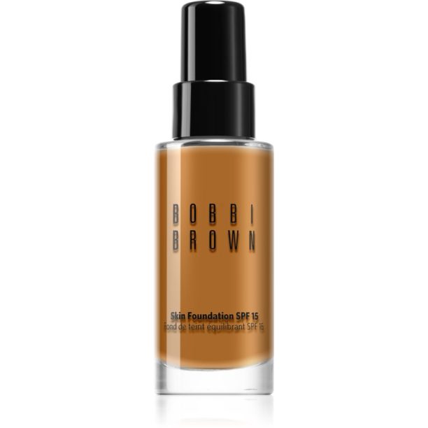 Bobbi Brown Skin Foundation SPF 15 хидратиращ фон дьо тен SPF 15 цвят Warm Almond (W-086 / 6.5) 30 мл.