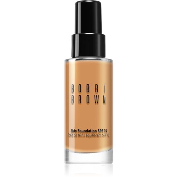 Bobbi Brown Skin Foundation SPF 15 хидратиращ фон дьо тен SPF 15 цвят Warm Honey (W-066 / 5.5) 30 мл.