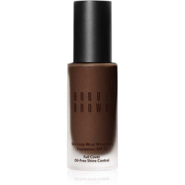 Bobbi Brown Skin Long-Wear Weightless Foundation дълготраен фон дьо тен SPF 15 цвят Walnut (W-098) 30 мл.