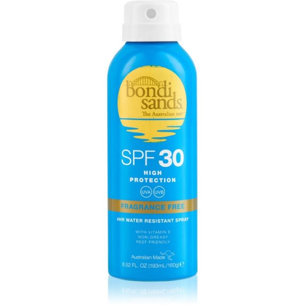 Bondi Sands SPF 30 Fragrance Free водоустойчив спрей за тен SPF 30 160 гр.