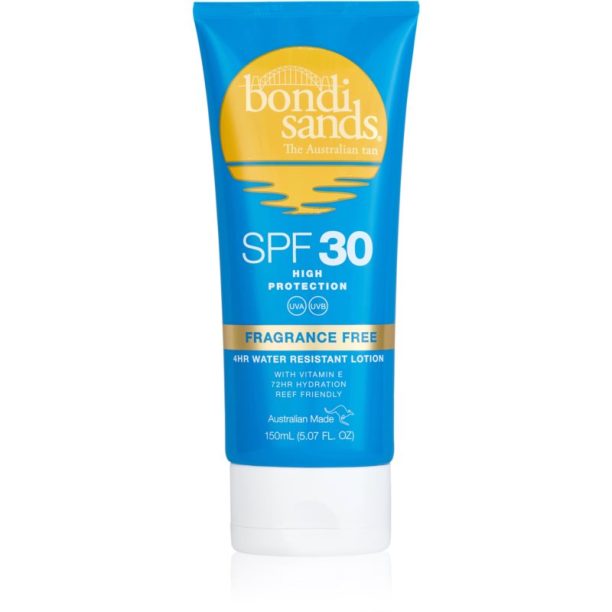 Bondi Sands SPF 30 Fragrance Free слънцезащитен лосион за тяло SPF 30 без парфюм 150 мл.