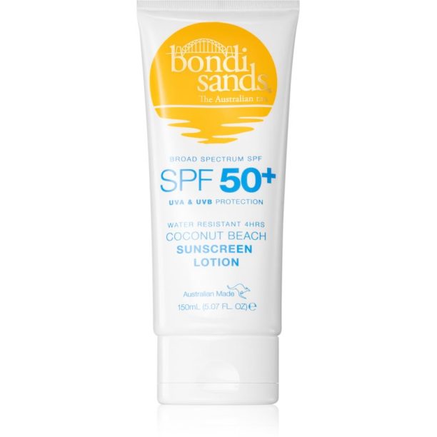 Bondi Sands SPF 50+ Coconut Beach слънцезащитен крем за тяло SPF 50+ с аромат Coconut 150 мл.