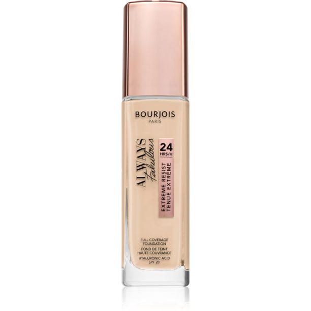 Bourjois Always Fabulous дълготраен фон дьо тен SPF 20 цвят 120 Ivoire Clair 30 мл. на ниска цена