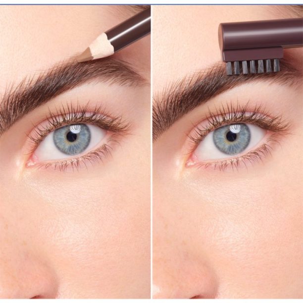 Bourjois Brow Reveal молив за вежди с четка цвят 002 Soft Brown 1