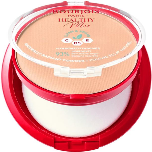 Bourjois Healthy Mix матираща пудра за сияен вид на кожата цвят 02 Vanilla 10 гр. купи на топ цена