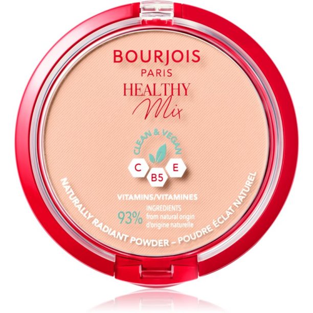 Bourjois Healthy Mix матираща пудра за сияен вид на кожата цвят 03 Rose Beige 10 гр. на ниска цена