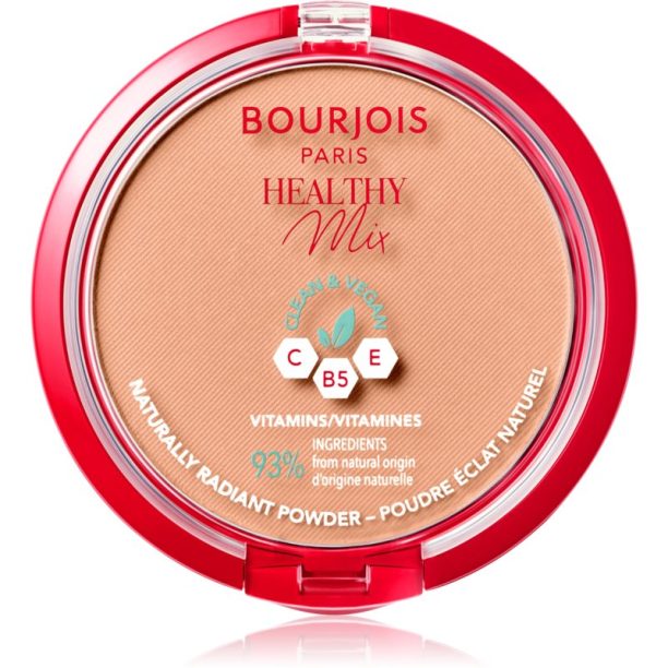 Bourjois Healthy Mix матираща пудра за сияен вид на кожата цвят 06 Honey 10 гр. на ниска цена