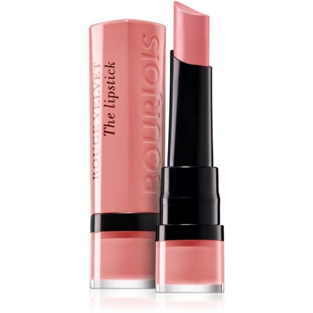 Bourjois Rouge Velvet The Lipstick матиращо червило цвят 02 Flaming’ Rose 2