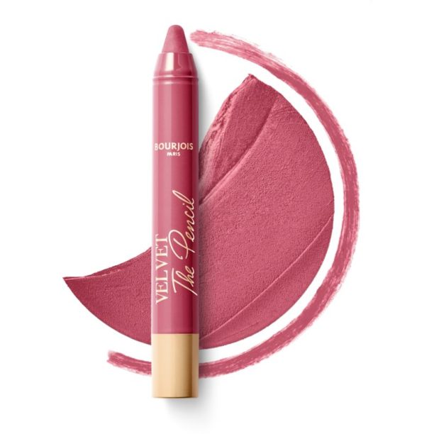 Bourjois Velvet the Pencil стик-червило с матиращ ефект цвят 02 Amou-Rose 1