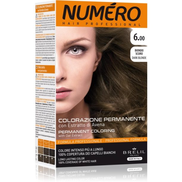 Brelil Numéro Permanent Coloring боя за коса цвят 6.00 Dark Blonde 125 мл. на ниска цена