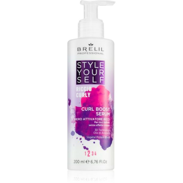 Brelil Numéro Style YourSelf Curl Boost Serum серум за чуплива коса 200 мл.