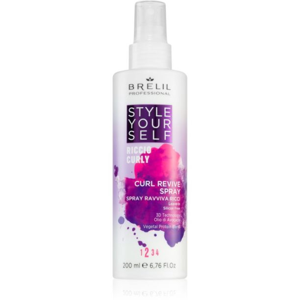 Brelil Numéro Style YourSelf Curl Revive Spray възстановяващ спрей за чуплива и къдрава коса 200 мл.