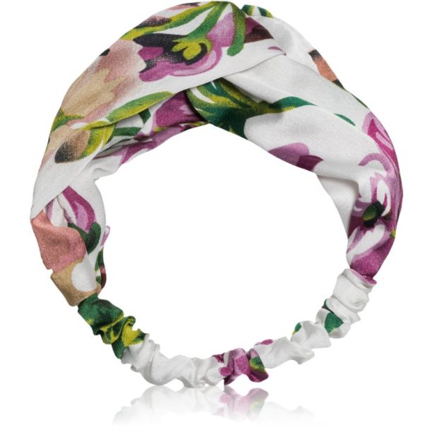 BrushArt Hair Floral satin headband лента за глава White