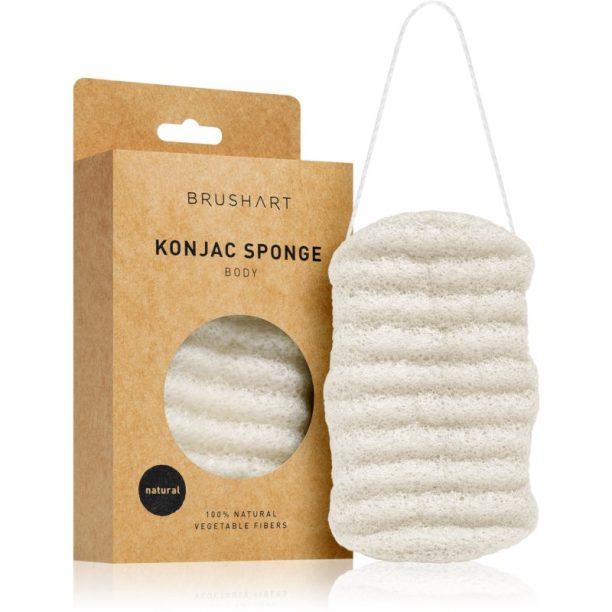 BrushArt Home Salon Konjac sponge нежна ексфолираща гъба за тяло Natural на ниска цена