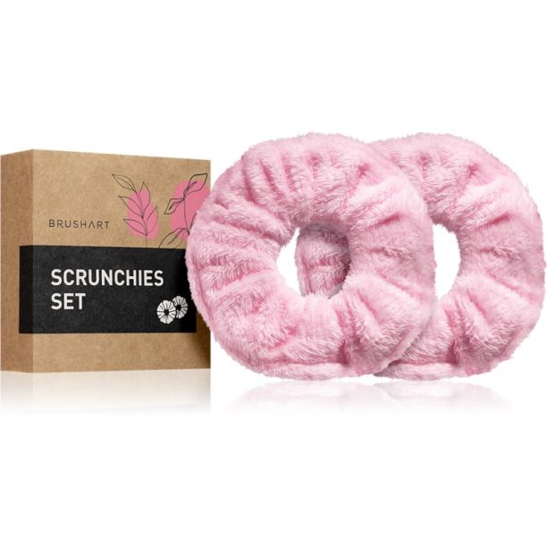 BrushArt Home Salon Towel scrunchie ластици за коса Pink на ниска цена