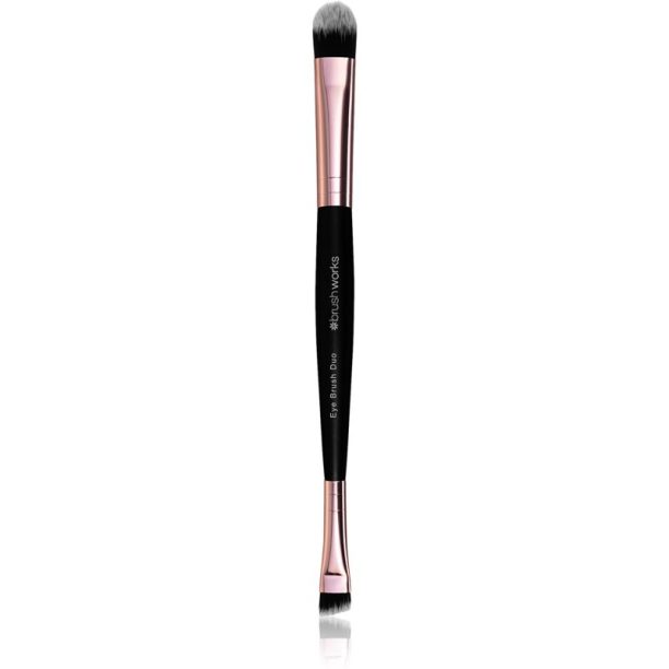 Brushworks Double Ended Eye Brush четка за сенки за очи двустранен 1 бр.