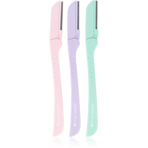 Brushworks Precision Eyebrow Razor Pastel бръснач (за вежди)