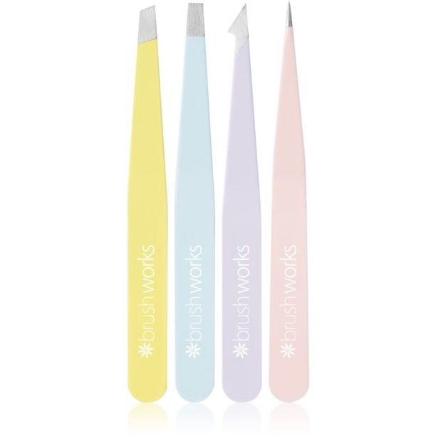 Brushworks Tweezer Set Mixed комплект пинсети