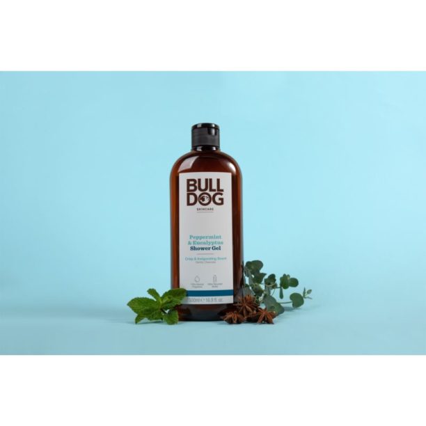 Bulldog Peppermint & Eucalyptus Shower Gel душ-гел за мъже 500 мл. купи на топ цена